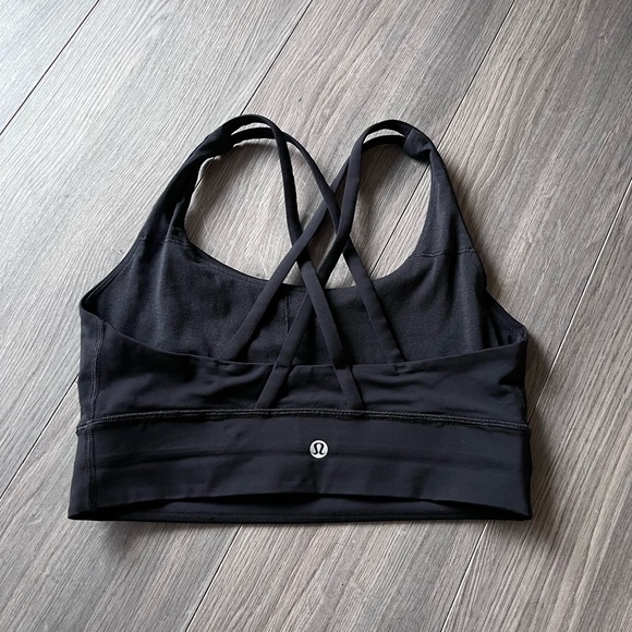 lululemon athletica Other - Lululemon energy longline black bra size 8